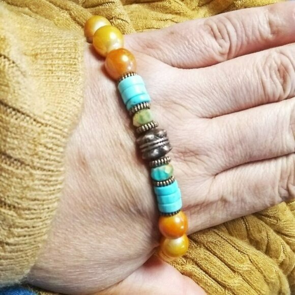 7" Single Stack Bracelet! Bohemian Boho SouthWestern Coastal Cowgirl Style - Picture 2 of 7